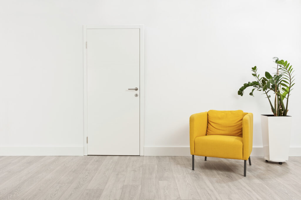 Vinyl Flooring with Yellow Chair