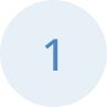 Blue circle icon with the number 1
