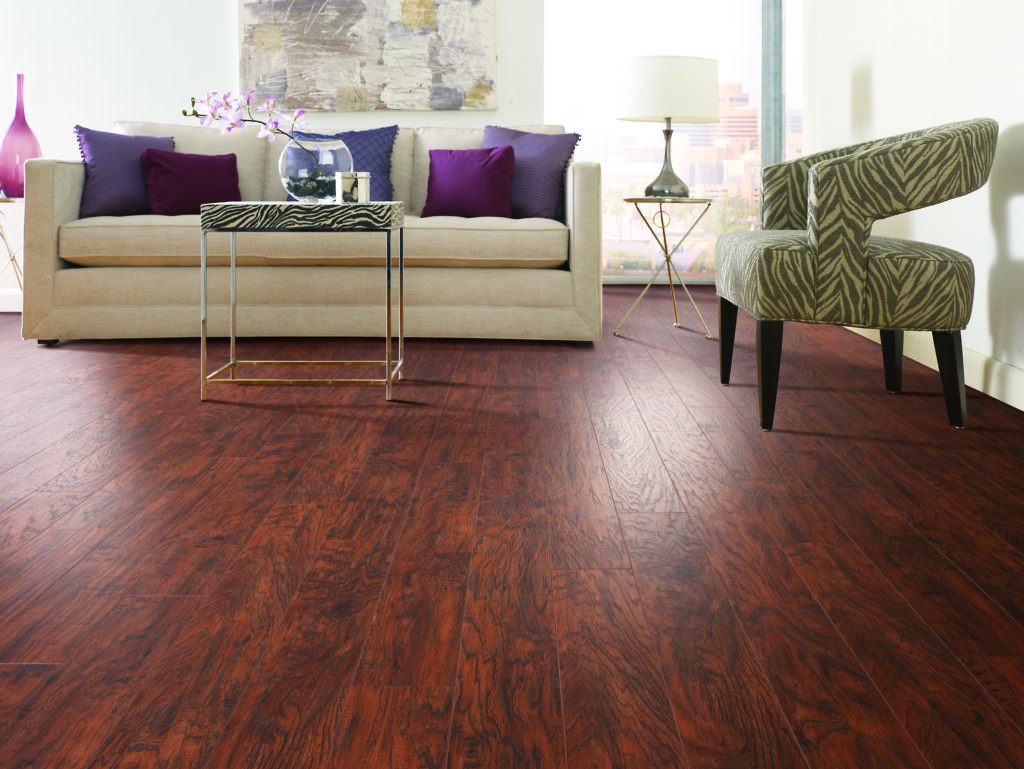 hickory laminate floor