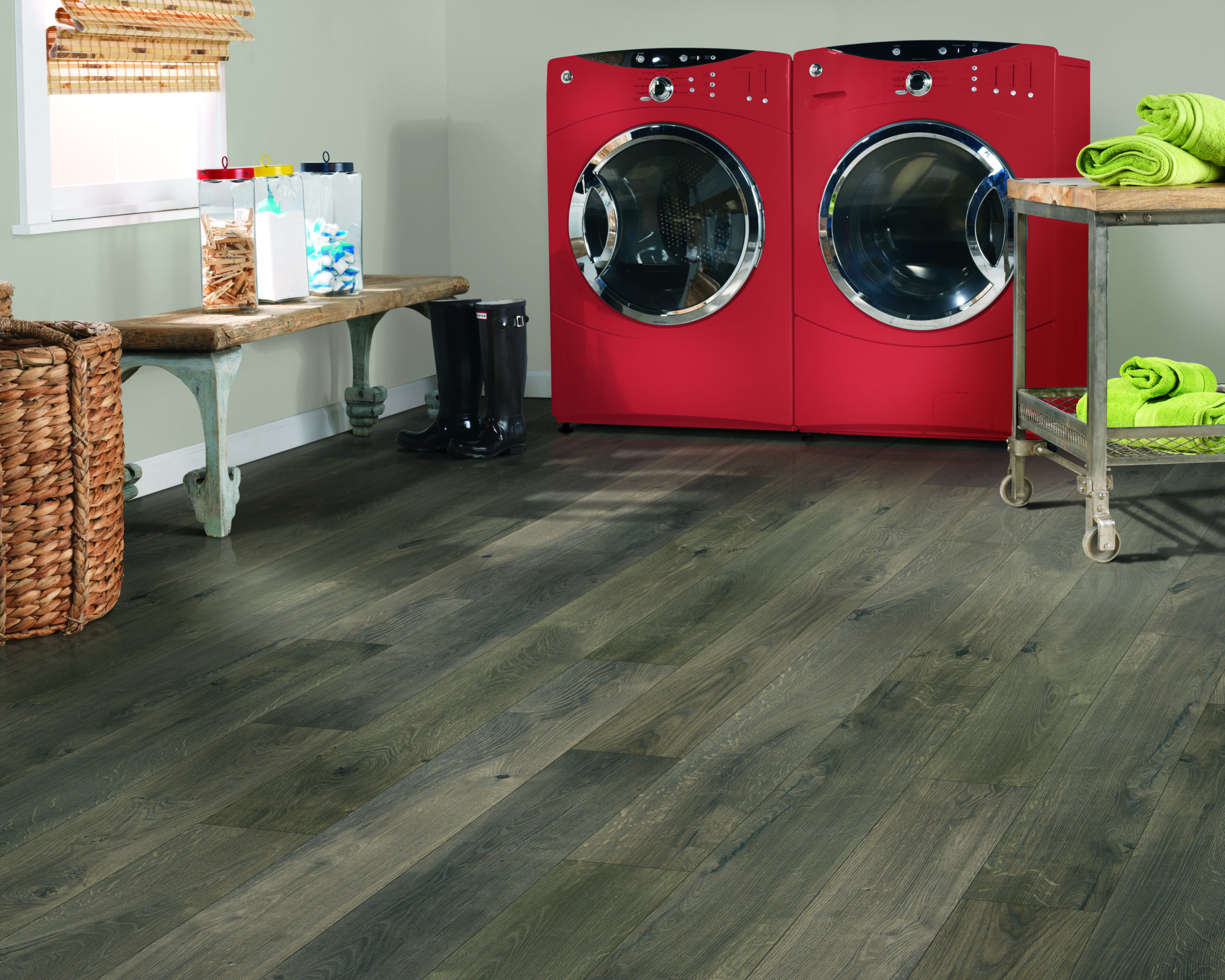 laminate flooring in laundry room