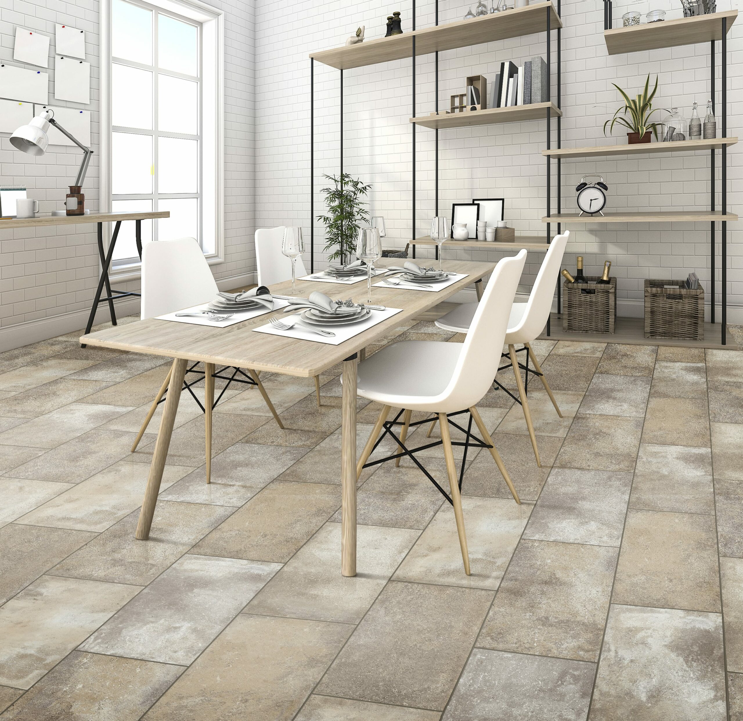LVT in dining area